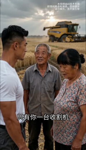讹走收割机后，她家麦子烂地里（50集）百亿短剧抢先看